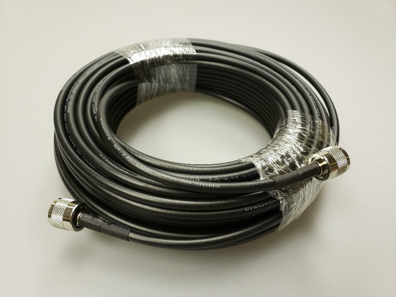 CB Radio Coax Cable - Tram Browning BR 240 LMR240 Type 50ft Ham Radio Base Coax Cable - CB Radio Supply
