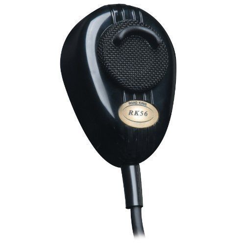CB Radio Microphone - RoadKing Black 4-Pin Dynamic Microphone - CB Radio Supply