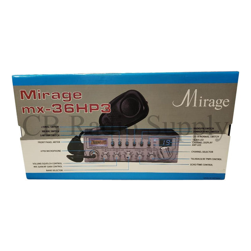 Mirage 10 Meter Radio - Mirage MX36HP3 - CB Radio Supply
