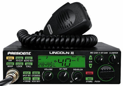 President 10 Meter Radio - President Lincoln II+ 10 Meter Amateur Ham CB Radio - CB Radio Supply
