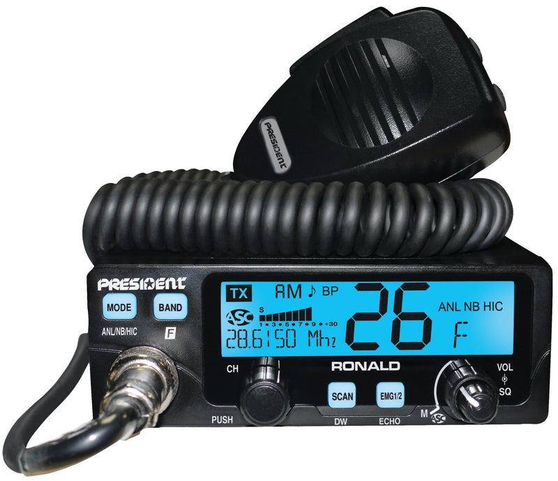 President 10 Meter Radio - President Ronald Amateur Ham Radio - CB Radio Supply