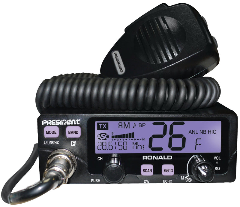 President 10 Meter Radio - President Ronald Amateur Ham Radio - CB Radio Supply