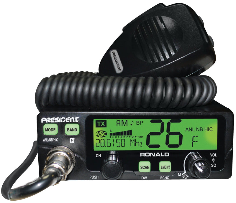 President 10 Meter Radio - President Ronald Amateur Ham Radio - CB Radio Supply