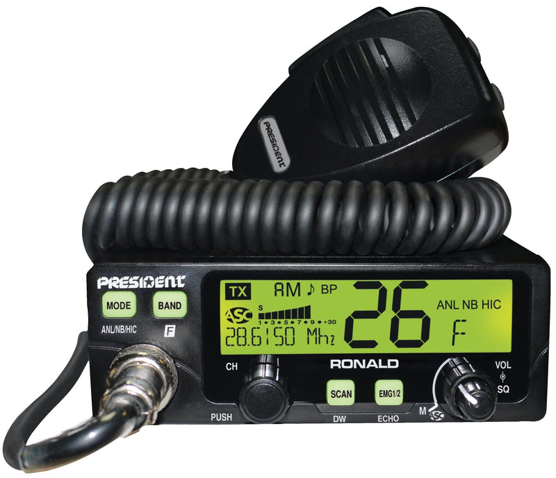 President 10 Meter Radio - President Ronald Amateur Ham Radio - CB Radio Supply