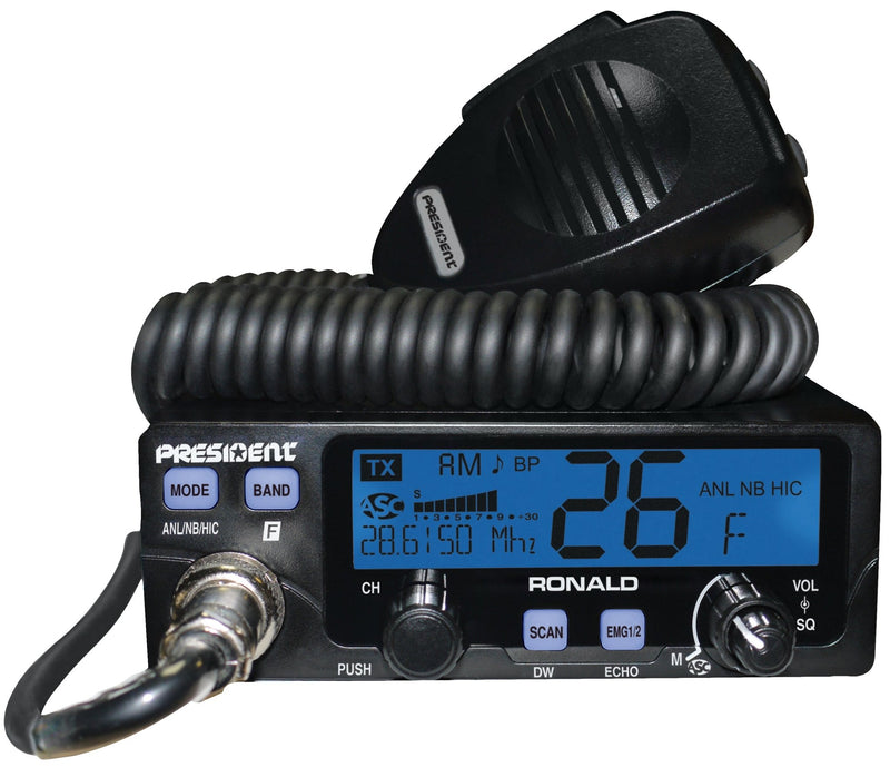 President 10 Meter Radio - President Ronald Amateur Ham Radio - CB Radio Supply
