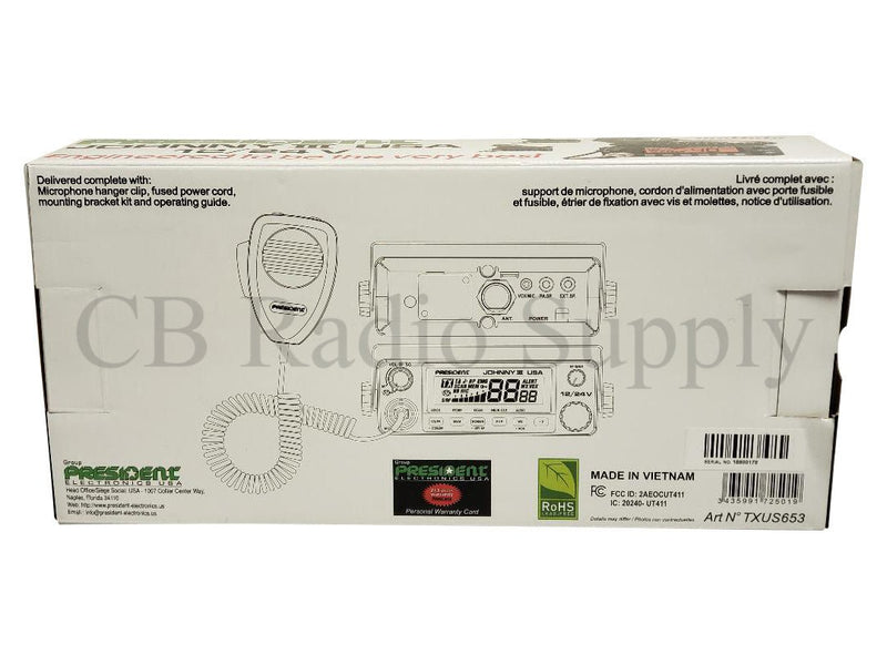 President CB Radio - President Johnny III CB Radio - CB Radio Supply