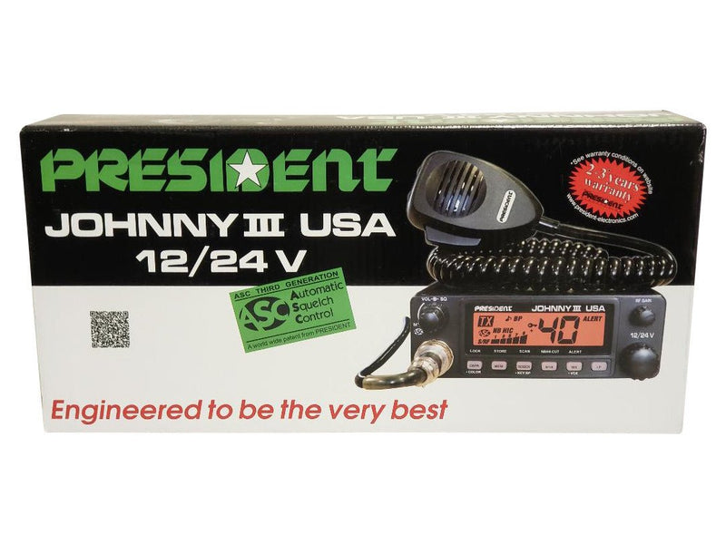 President CB Radio - President Johnny III CB Radio - CB Radio Supply
