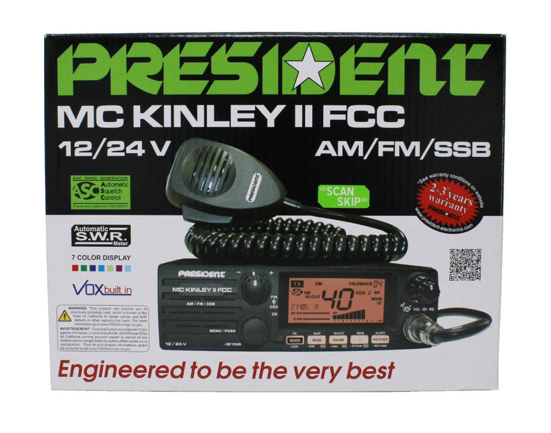 President CB Radio - President McKinley II FM Free Shipping - CB Radio Supply