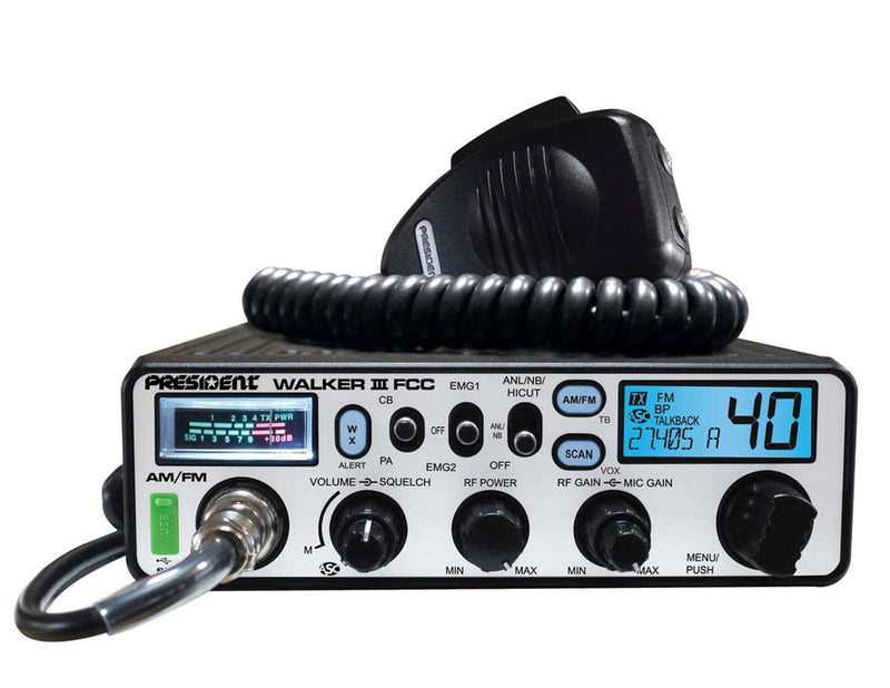 President CB Radio - President Walker III AM/FM CB Radio - CB Radio Supply
