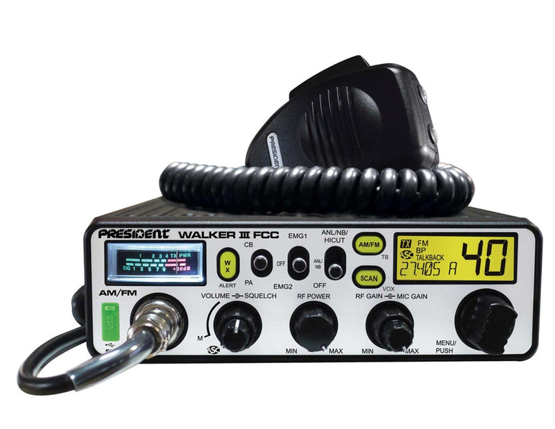 President CB Radio - President Walker III AM/FM CB Radio - CB Radio Supply