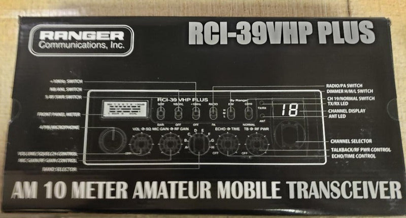 Ranger 10 Meter Radio - Ranger RCI-39VHP-PLUS - CB Radio Supply