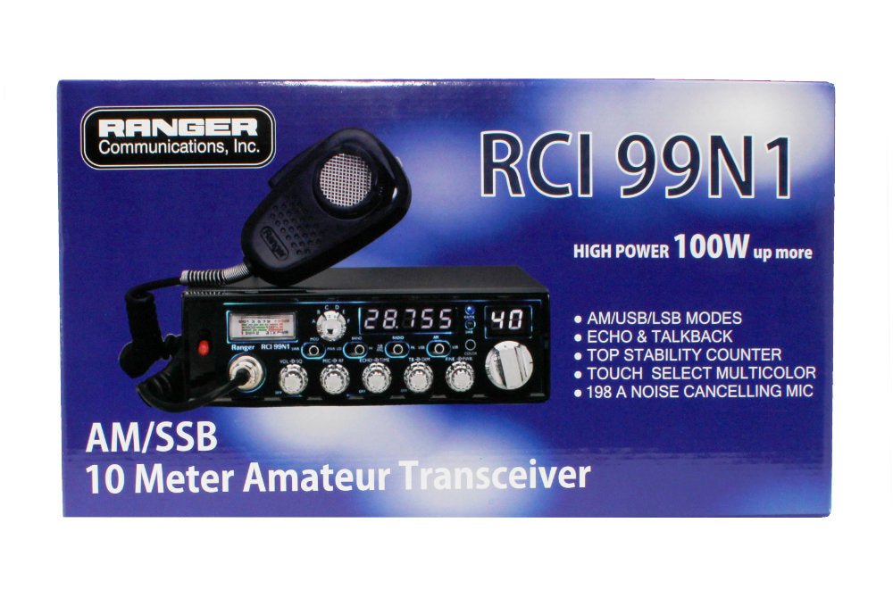 Ranger RCI-99N1 100 Watt SSB/AM 10 Meter Amateur Transceiver Radio - CB Radio Supply