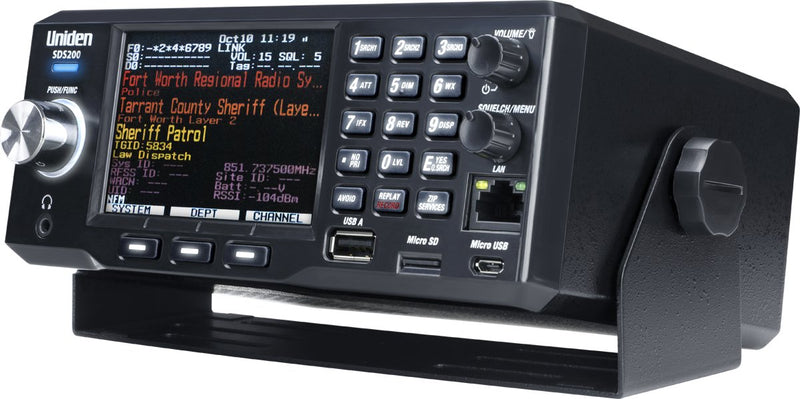 Scanners - Uniden SDS200 True I/Q TrunkTracker X Base/Mobile Digital Police Scanner - CB Radio Supply