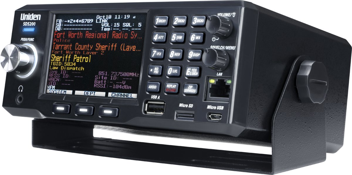 Scanners - Uniden SDS200 True I/Q TrunkTracker X Base/Mobile Digital Police Scanner - CB Radio Supply