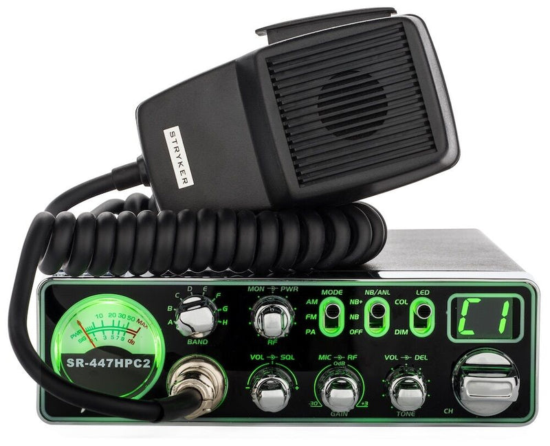 Stryker 10 Meter CB Radio Kit - Stryker SR-447HPC2 w/SR-A10 ANTENNA, COAX, & MOUNT - CB Radio Supply