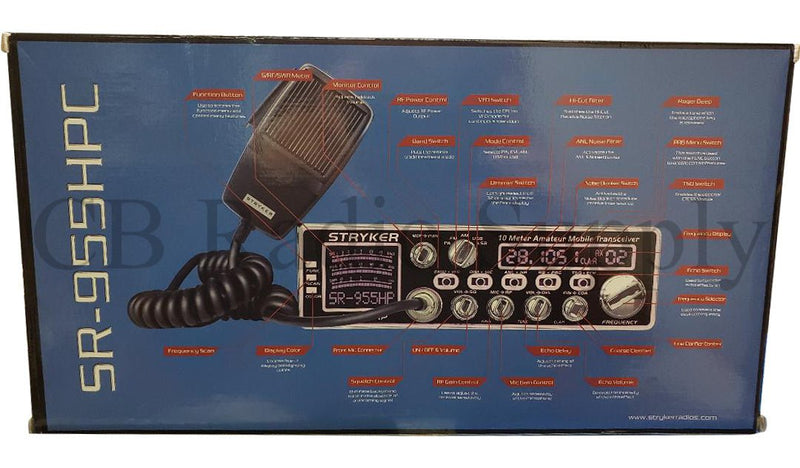Stryker 10 Meter Radio - Stryker SR-955HPC - CB Radio Supply