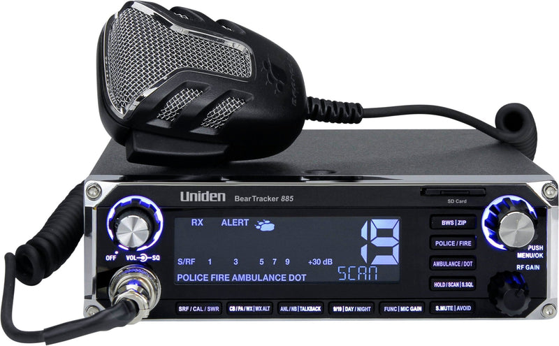 Uniden CB Radio - BearTracker 885 CB Radio & Digital Scanner [Hybrid] - CB Radio Supply