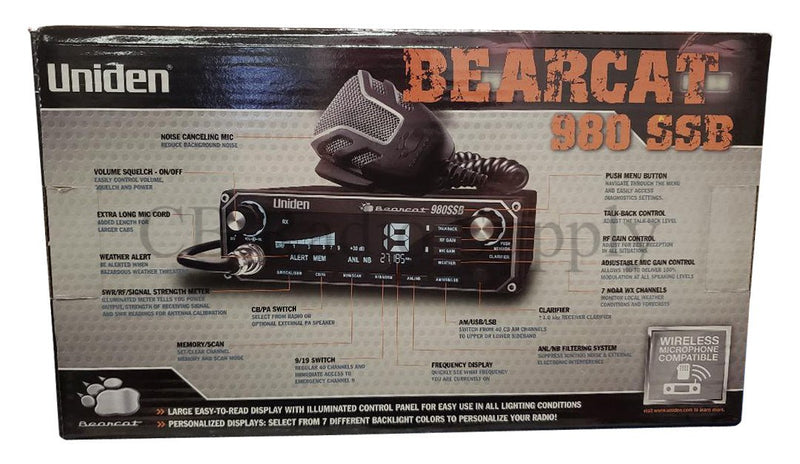 Uniden CB Radio - Uniden BC-980 AM/SSB Bearcat Single Sideband CB Radio - CB Radio Supply